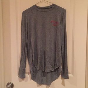 Barre hard & be nice long sleeve workout top